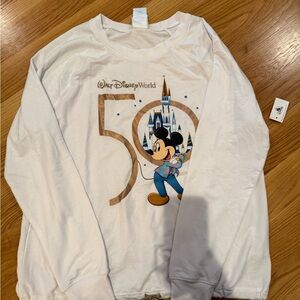 White Disney World 50th Anniversary Sweatshirt